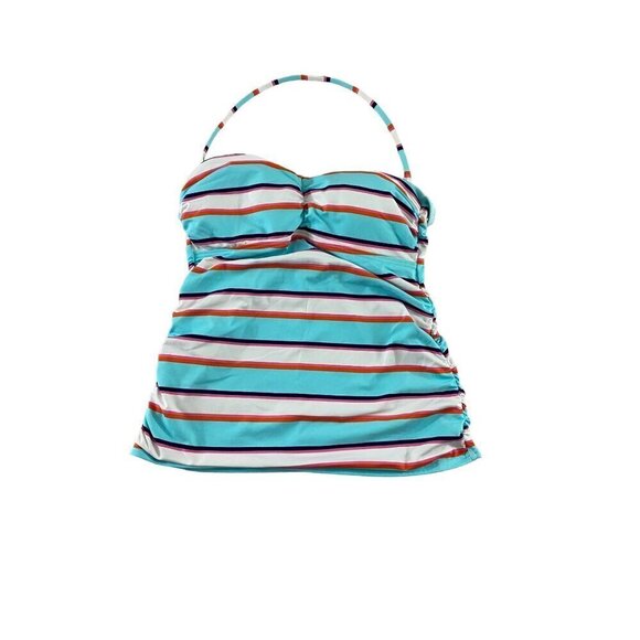 Tommy Bahama Women's Halter Neck Stripe Tankini - Small - Picture 1 of 9